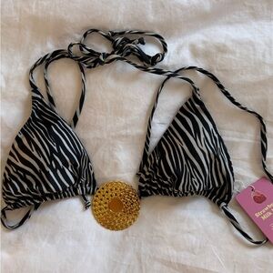 Strawberry milk mob carbon copy bikini top with tags